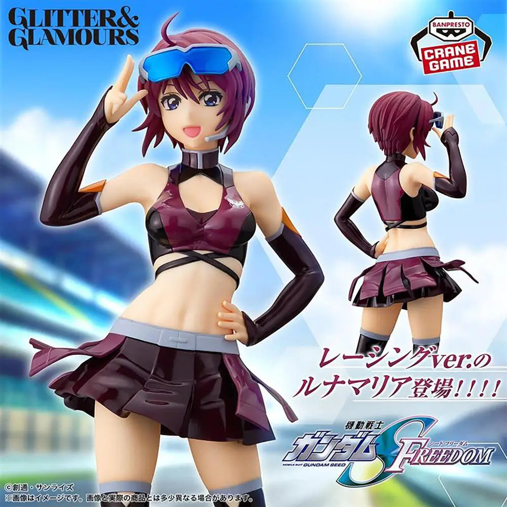 Officially Licensed Banpresto Glitter&Glamours Racing Lunamaria Hawke Figure Anime Mobile Suit Gundam Seed Freedom Model Toy