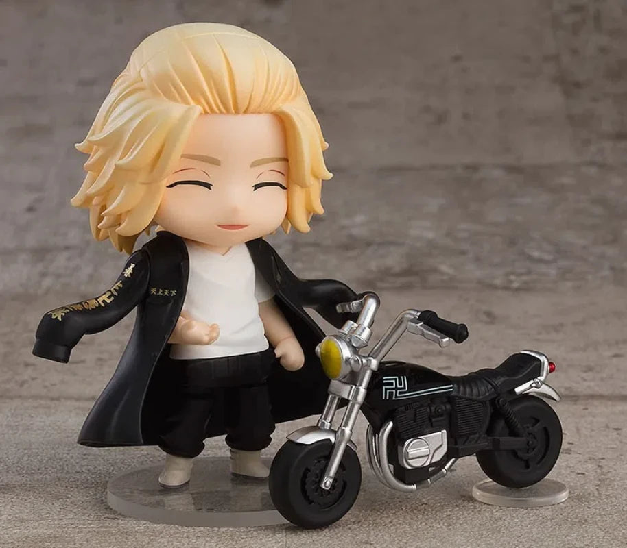 Anime Tokyo Revengers Manjiro Sano Draken Joint mobility Q-version Action Figure PVC Model Statue doll Toy Desk Decor Gift boxed