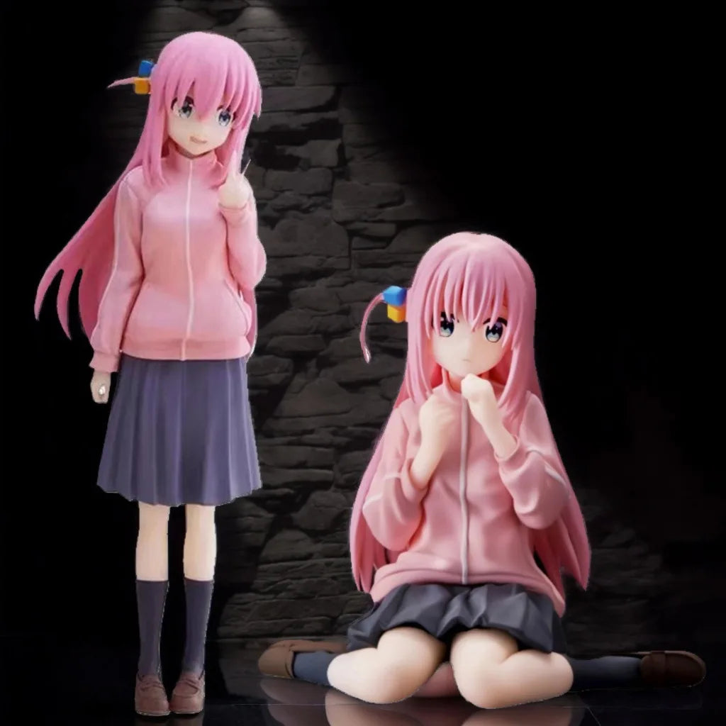 16cm BOCCHI THE ROCK! Anime Figure Gotoh Hitori Action Figure Guitarist Girl Figure Desktop×Decorate Collections Model Doll Toys