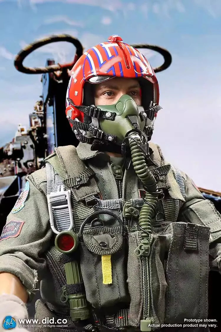 DID MA80182 1/6 Soldier American F14 Pilot Double Headed Carving Full Set 12'' Action Figure Doll In Stock