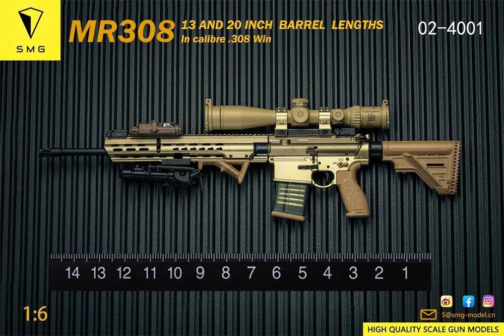 Hot Sale 1/6 EASY&SIMPLE ES MR308 Series Clips Main Weapon PVC Material Not Real About 15CM Can't be Fired For 12" Action Figure