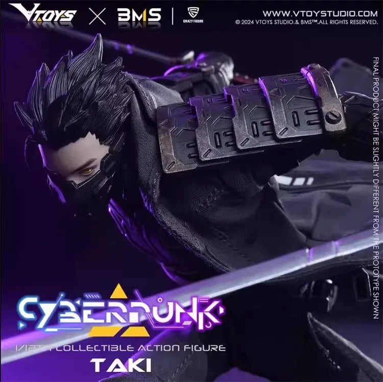 VTOYS VSD010 1/12 Scale Future Technology Aesthetics Cyberpunk Samurai Taki 6-inch Full Set Action Figure Male Soldier Toys