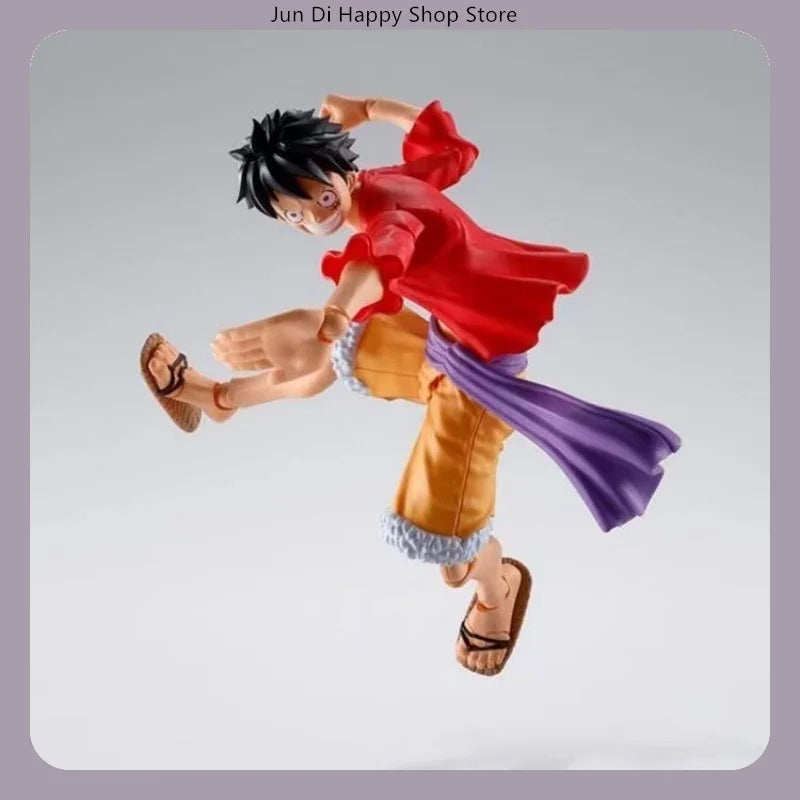 One Piece Luffy Action Figure - Anime Desktop Model Statue Collectible Ornament Gift for Fans Hand-Painted Figurine
