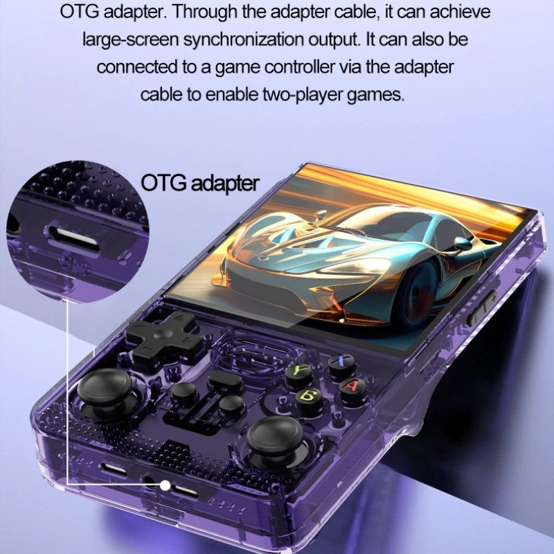 R39 MAX Retro Handheld Game Console Portable Gaming Console Linux System 4.0-inch IPS Screen HD 64GB 20000+ Retro Games