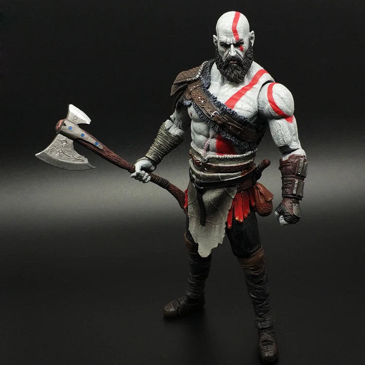 Limited Edition 7-inch Figure Model Kratos and Son, Movable Doll Collection Ornament