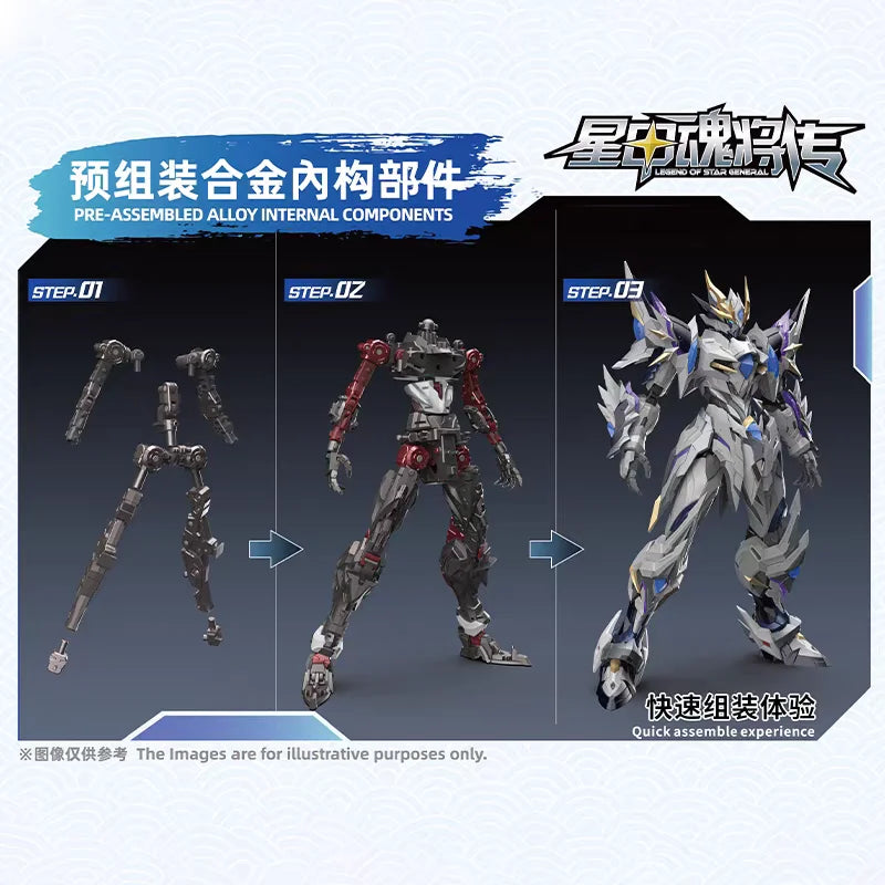 【New product】MOTOR NUCLEAR MG 1/100 MNP-XH03W AO BING Alloy skeleton Assembly Model Action Figure Robot Christmas Toy Gift