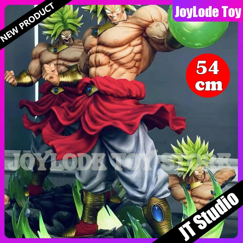 New JT Studio 54CM Dragon Ball Broli Anime Figures Super Saiyan Broli Figure PVC Statue Collection Model Desktop Decor Toys Gift