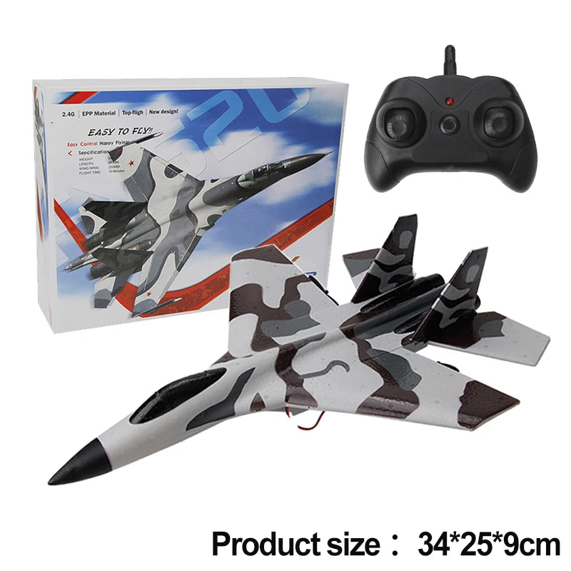 RC пяна самолет SU-35 самолет 2.4G радиоуправляем планер дистанционно управление изтребител планер самолет пяна момчета играчки за деца