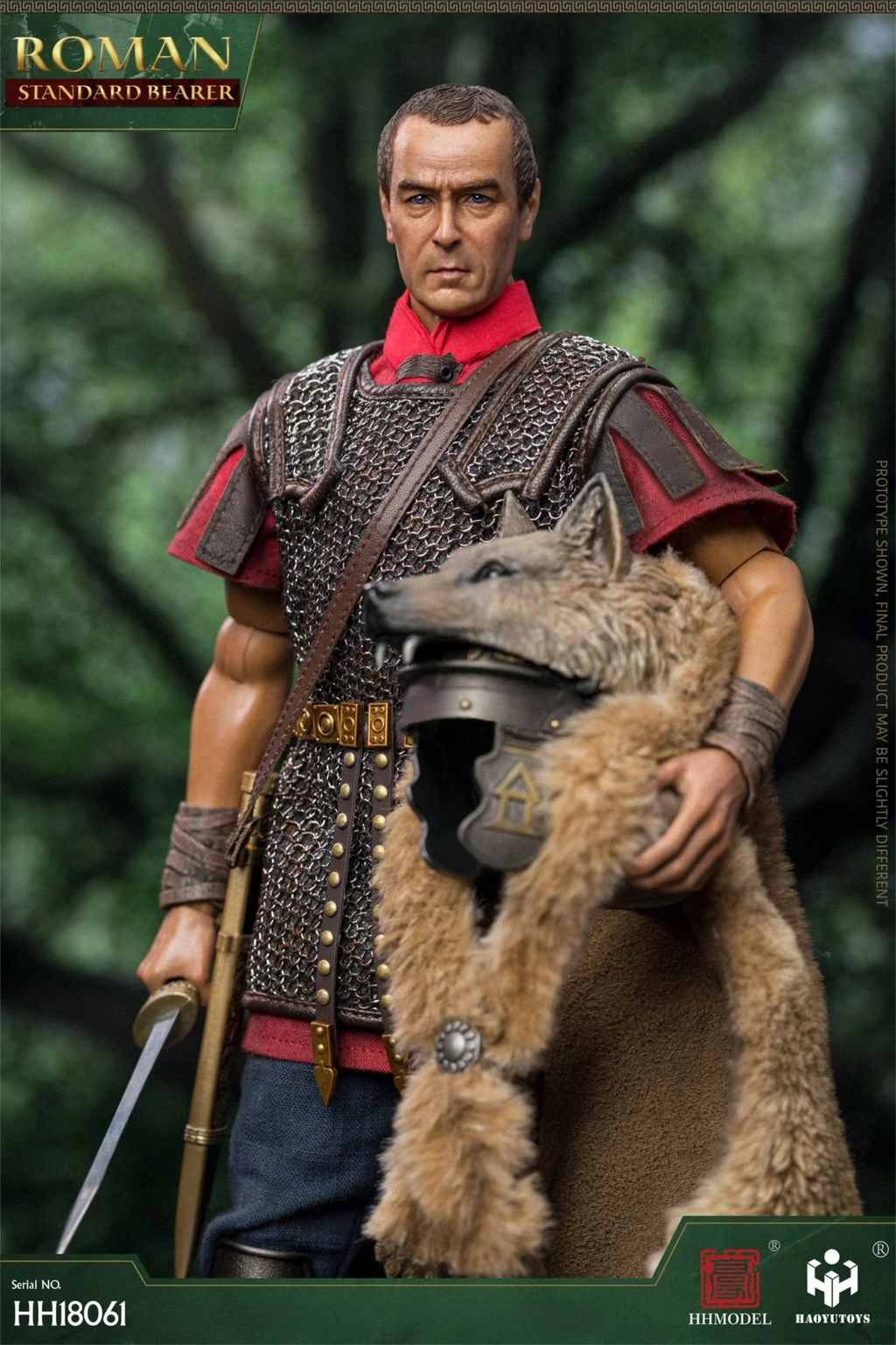 HHMODEL HAOYUTOYS HH18061 1/6 Roman Flag Bearer Imperial Legion 12" Action Figure Collectible Model Toy for Adult