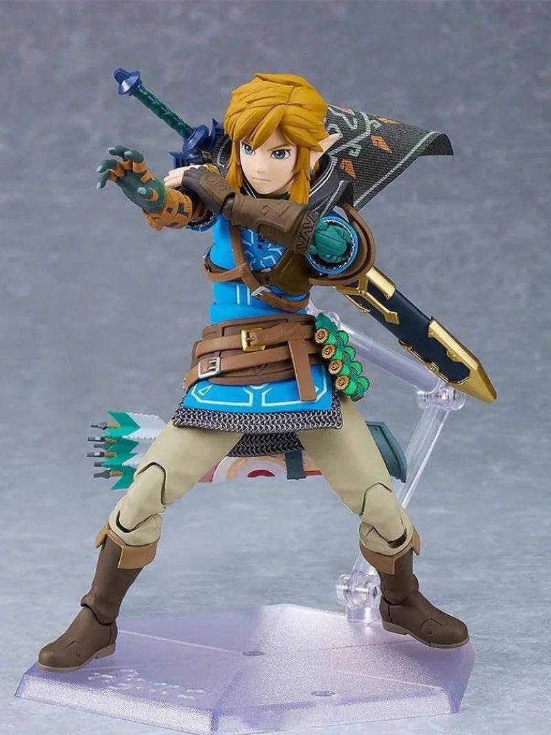 2025 new In Stock Figma626 Link The Legend Of Zelda: Tears Of The Kingdom Wild Breath Mobile Handheld Model Anime Toy