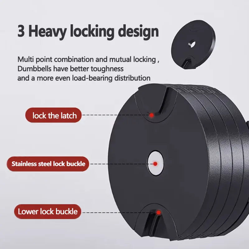 Verstellbares Hantelgewichtsset für Männer und Frauen zu Hause, reiner Stahl, 32 kg, 36 kg, progressive Beschichtung, Fitnessgeräte