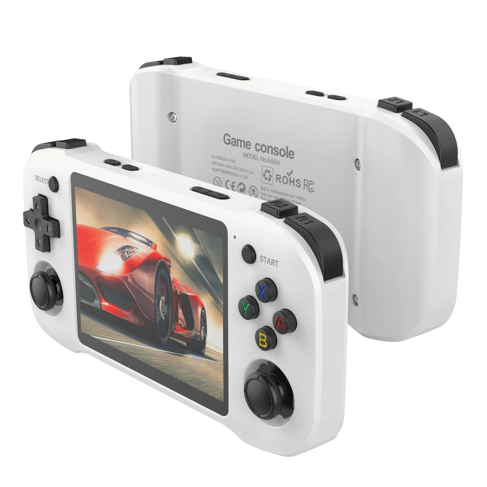 R46H Pink Retro Handheld Console Arkos System Open-Source 20000+ Classic Game 4.2 inch 1024*768 IPS Portable Player Consola NEW