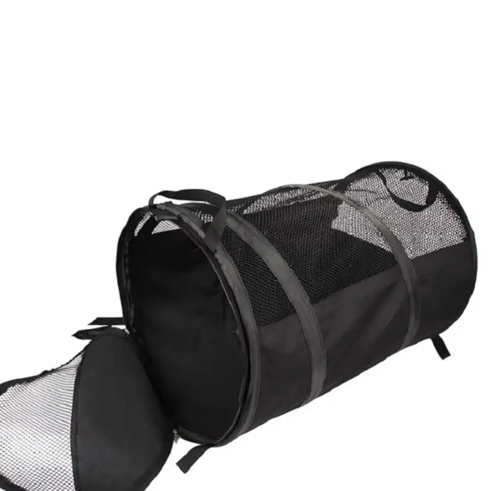 Foldable Pet Car Bag with Safety Belt Cylindrical Dog Car Seat Carrier Large Capacity Wear-resistant Car Rear Dog Seat Tent