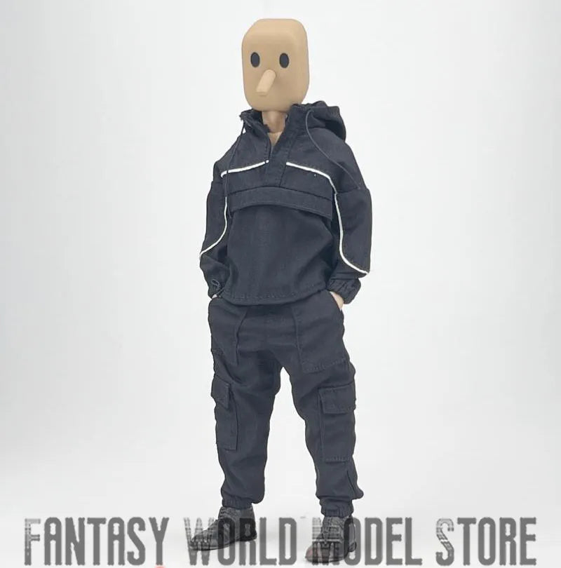 CCN1209 CCN1212 1/12 Male Soldier Clothing Set T-shirt Denim Shorts Fashion Casual Suit Hooded Coat Pants Fit 6" Action Figure