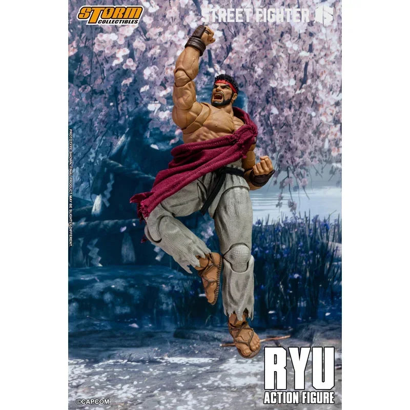 Оригинални играчки Storm Street Fighter 6 Ryu на склад Аниме екшън колекция фигурки Модели играчки
