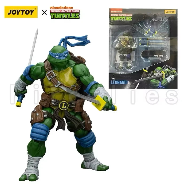 1/18 JOYTOY Action Figure Turtles-Michelangelo Donatello Leonardo Raphael Re-issue Version Anime