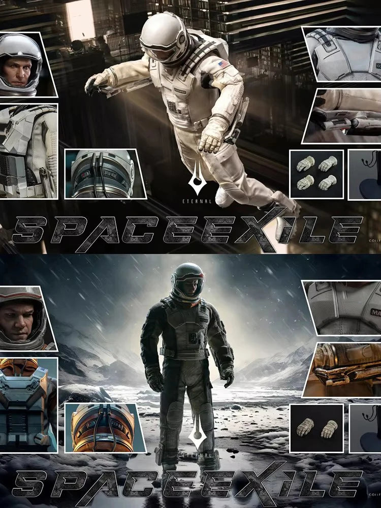 Eternal Toys ET-X9 1/6 Collectible Astronaut Cloth Action Figure Space Fiction Exile Movie Deliate 12inch Soldier Model Gifts