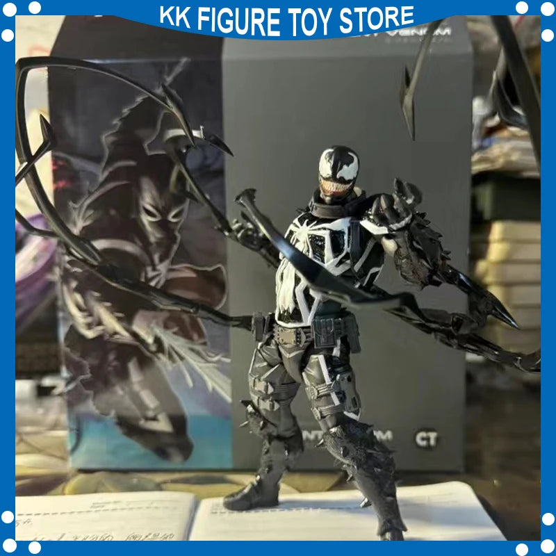 Ct Toys Spiderman Shf Agent Venom Figure Amazing Yamaguchi Agent Venom Spider Man Venom Anime Action Figure model Toys