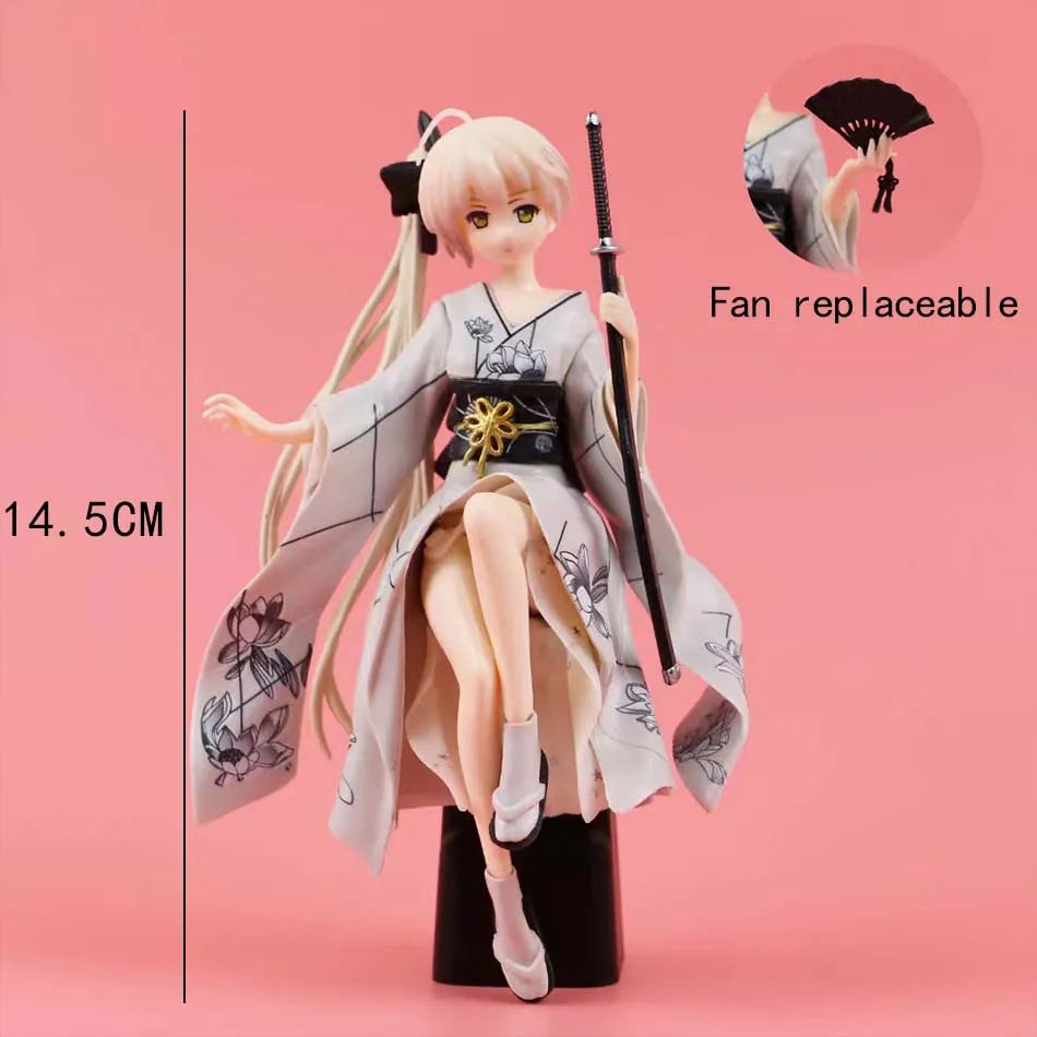 2025 Hot sold Decoration Anime Kimono Kasugano Sora Sword Action Figures Model Auto Dashboard Ornaments Accessories Toys Gifts