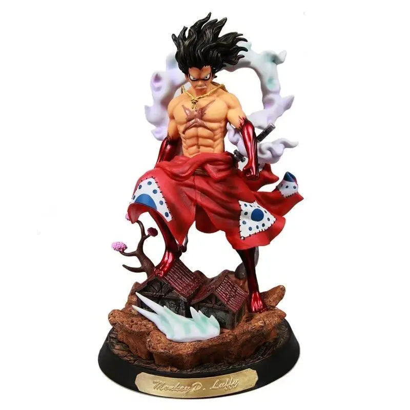 37 cm große ONE PIECE Figur Monkey D. Luffy Roronoa Zoro Anime-Sammlermodell Schreibtischdekoration Weihnachtsgeschenk Kinderspielzeug
