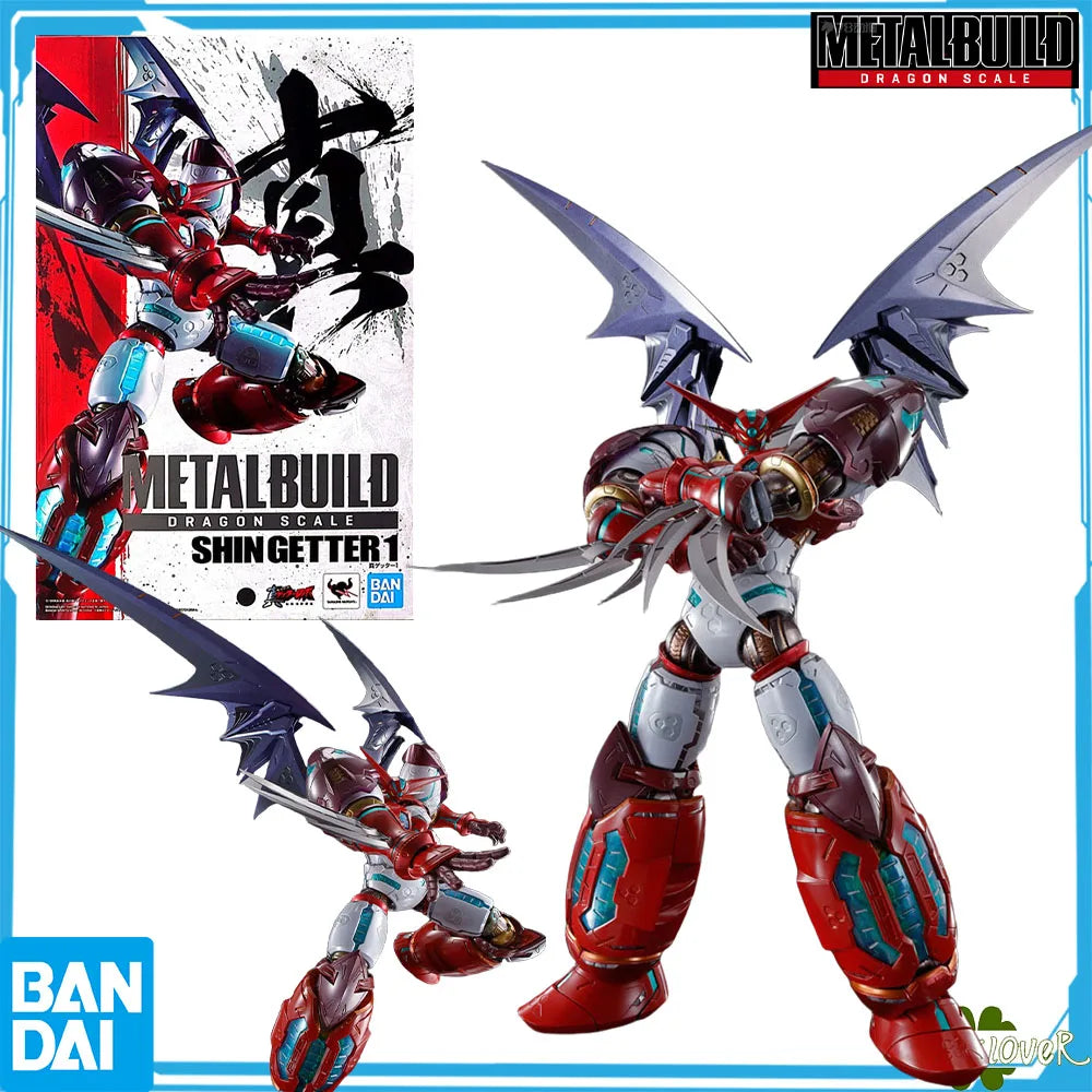 Bandai METAL BUILD DRAGON SCALE Shin Getter 1 Action Figure, a detailed mecha toy for men, kids, and passionate collectors.