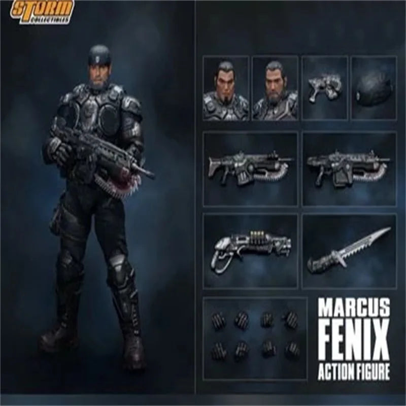 Storm Toys 1/12 Soldier Marcus Fenix 6'' Action Figure Doll Model Toy In Stock Collection