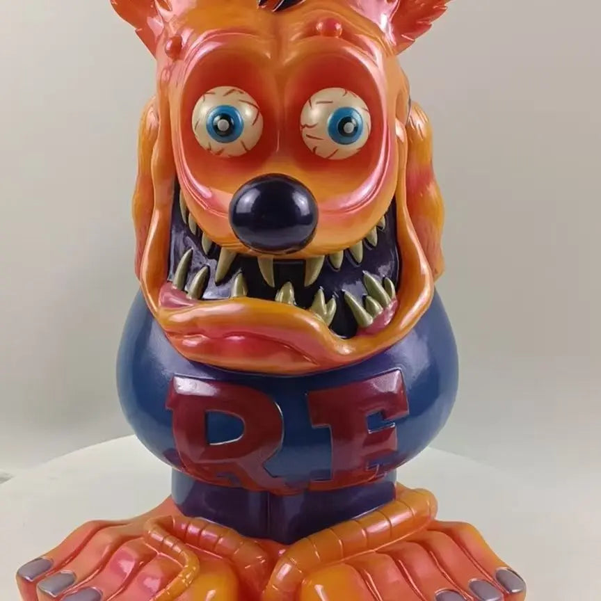 2025 Hot Selling OverSize 33cm tall The Tales of the Rat Fink Rat Fink PVC Statue Figure Collectible Model Toy