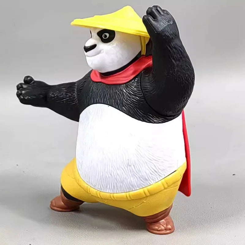 Kungfuse Pandase Q Verison Poes Foxse Action Figures Kungfuse Pandaes Model Toy Children's Gift Ornament Collection