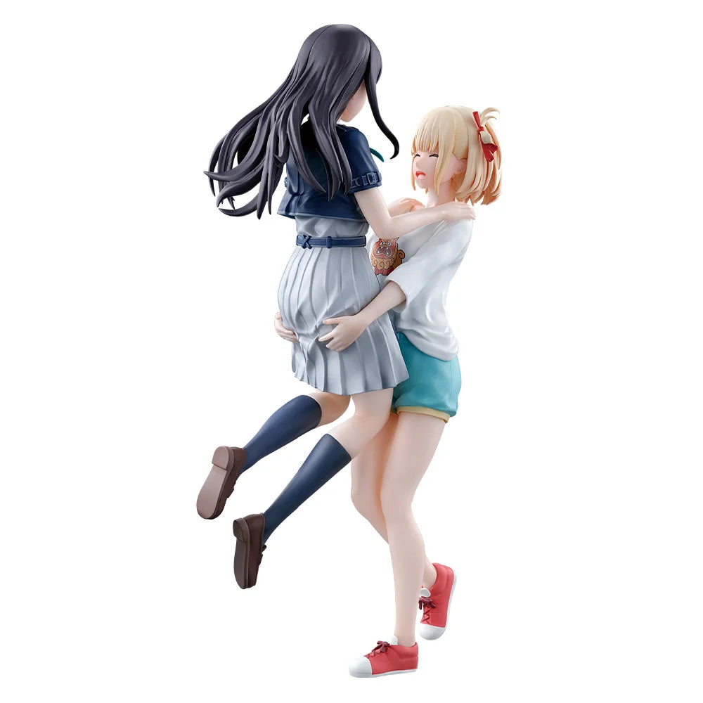 In Stock Original BANDAI Ichiban Lycoris Recoil Nishikigi Chisato Pvc 16cm Anime Character Model Collection Toys Gifts