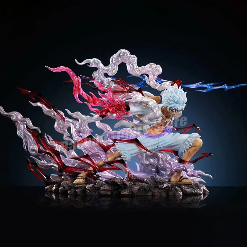 GK One Piece Nika Action Figure Sun God Gear 5 Monkey D Luffy Figurine PVC Collection 20cm Thunderbolt Luffy Figures Model Toys