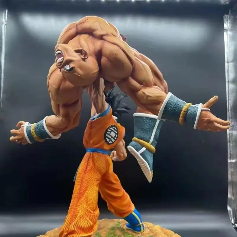 Bandai Dragon Ball Son Goku Action Figure - Classic Nappa Model Desktop Ornament Anime Statues Collectible Toy Gift for Fans