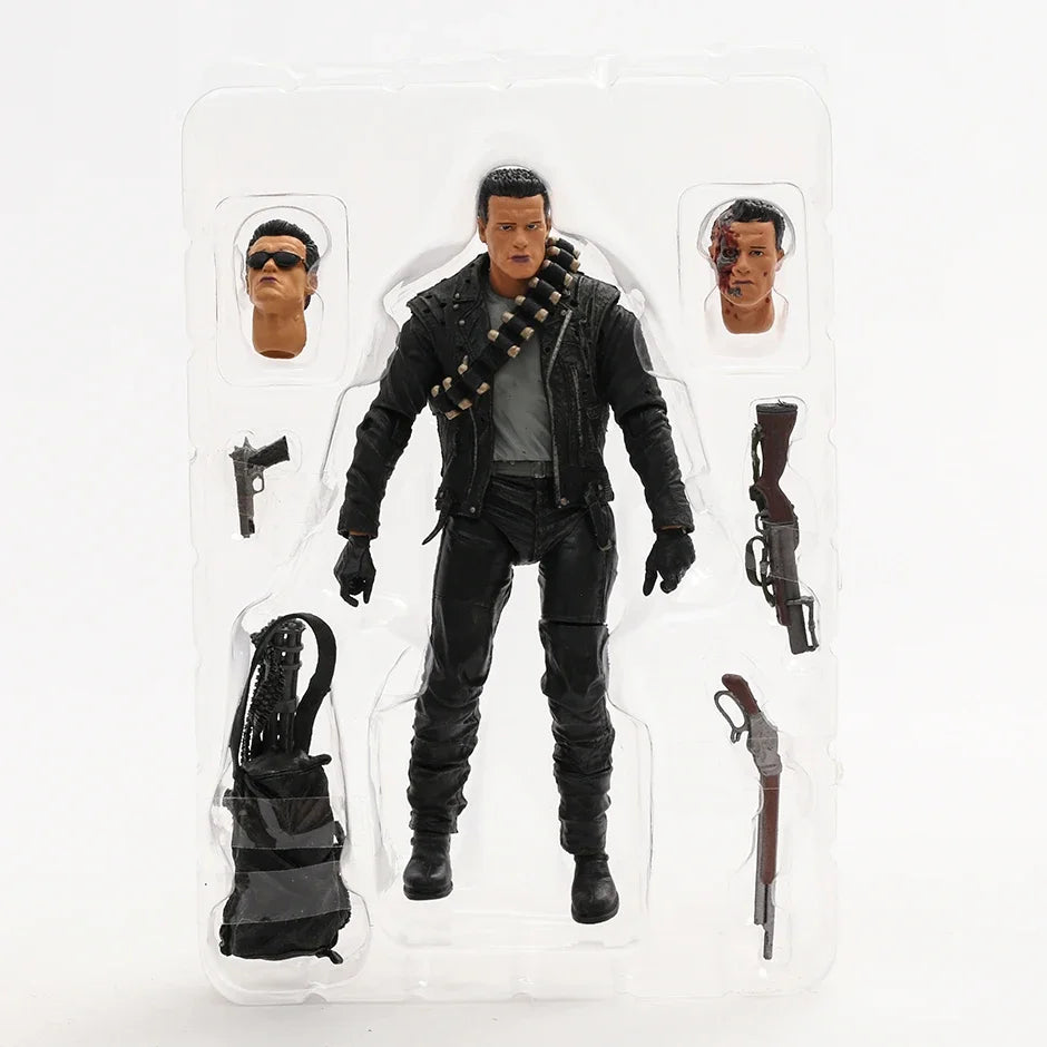 NECA Terminator 2 Judgment Day T-800 T-1000 PVC Action Figure Collectible Model Toy