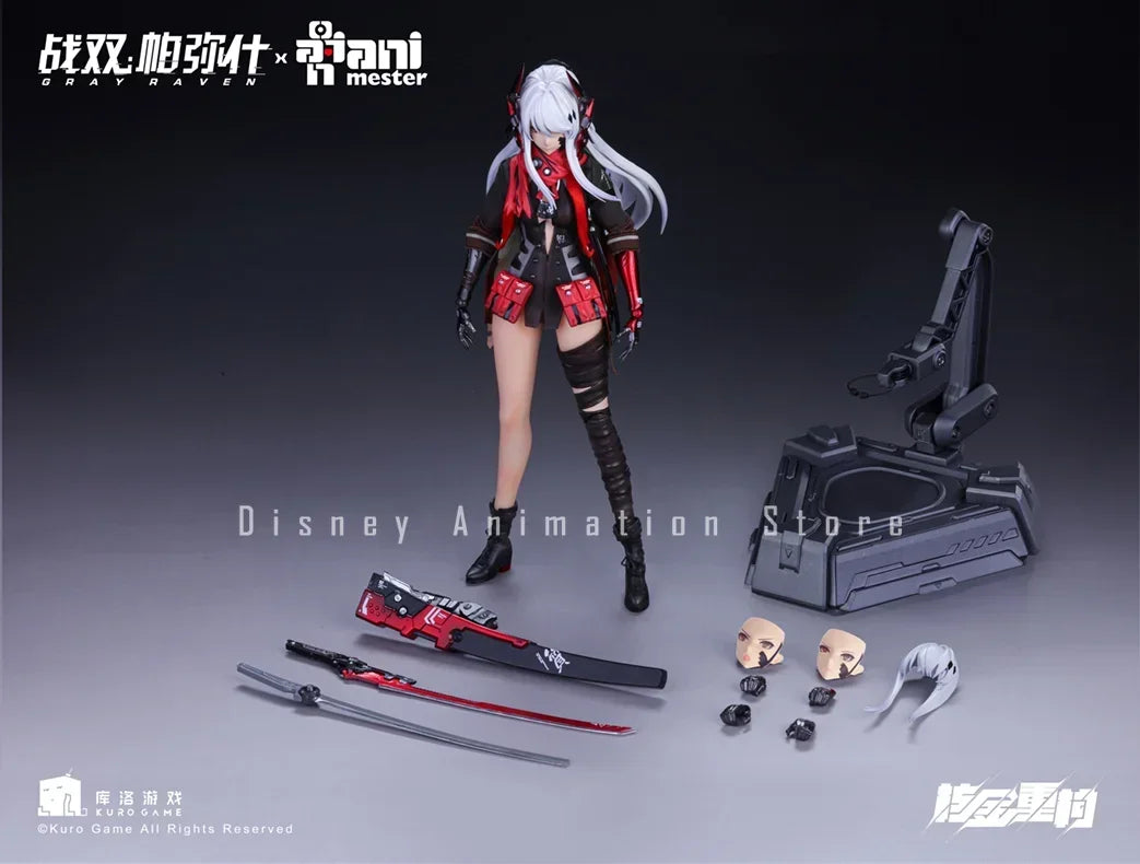 In Stock 100% Original Nuclear Gold Reconstruction Animester Lucia Crimson Abyss Gray Raven：Punishing 1/9 20cm Anime Model Hobby