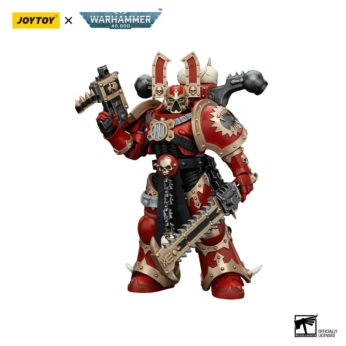 [In-Stock]JOYTOY Warhammer 40k Action Figures Anime World Eaters Khorne Berzerker Anime Figurine Joint Movable Collection Model