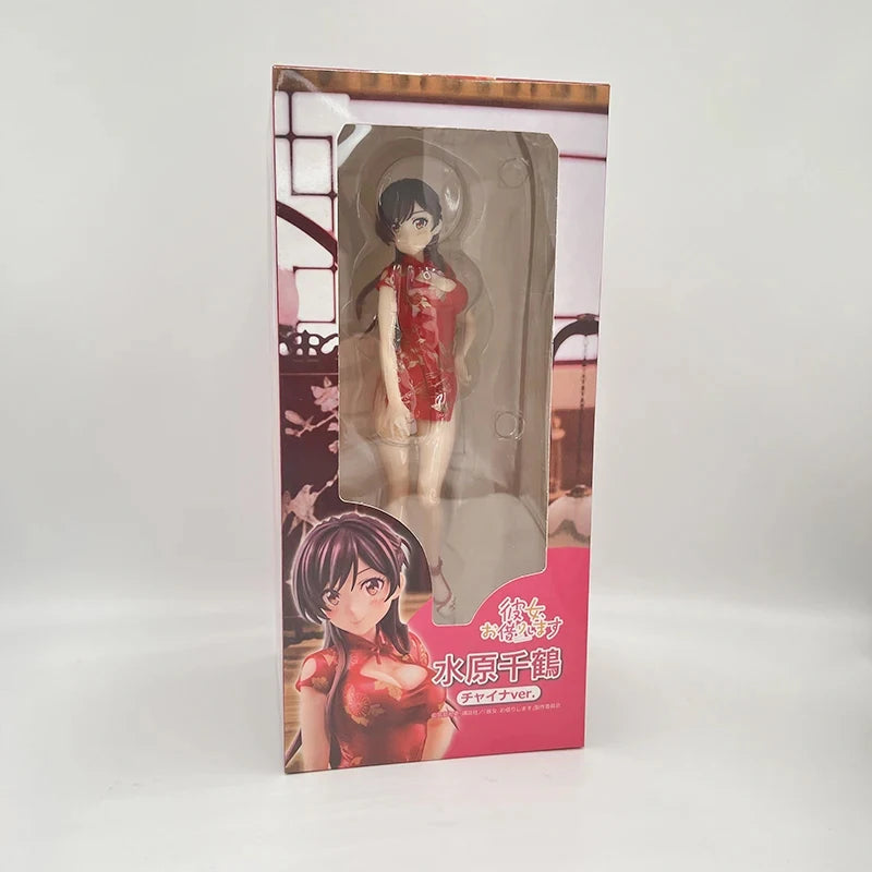 25cm Rent-A-Girlfriend Sexy Anime Figure Chizuru Mizuhara Swimwear Action Figure Chizuru Ichinose Figurine Model Doll Toys Gift