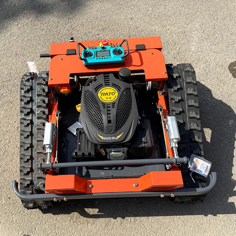 Customized  remote control lawn mower Crawler Remote Control Orchard Lawn Weeder River Embankment Slope Lawn Mower Wasteland