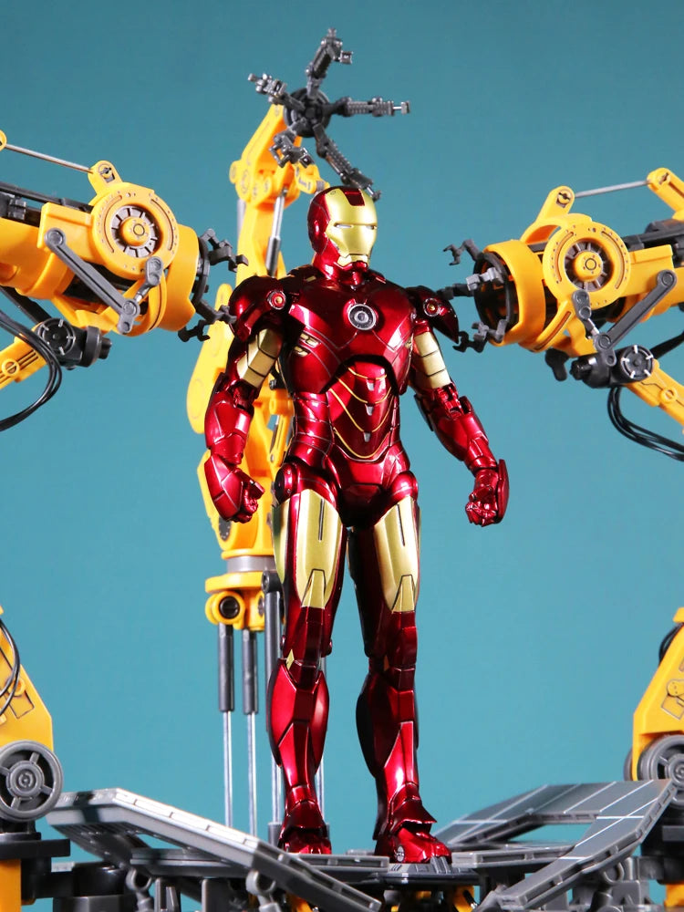Zd Toys Suit Up Gantry с MK4 Iron Man Gantry Оригинален 1/10 Тони Старк Модел Екшън Фигурка Колекционерска играчка Подарък за дете