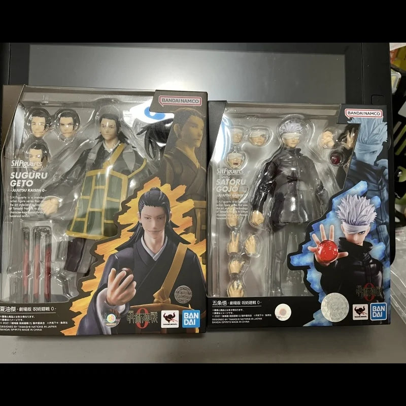 Bandai Original Jujutsu Kaisen Figure Gojo Satoru Itadori Yuji Fushiguro Megumi Kugisaki Nobara Anime Model Toy Gifts