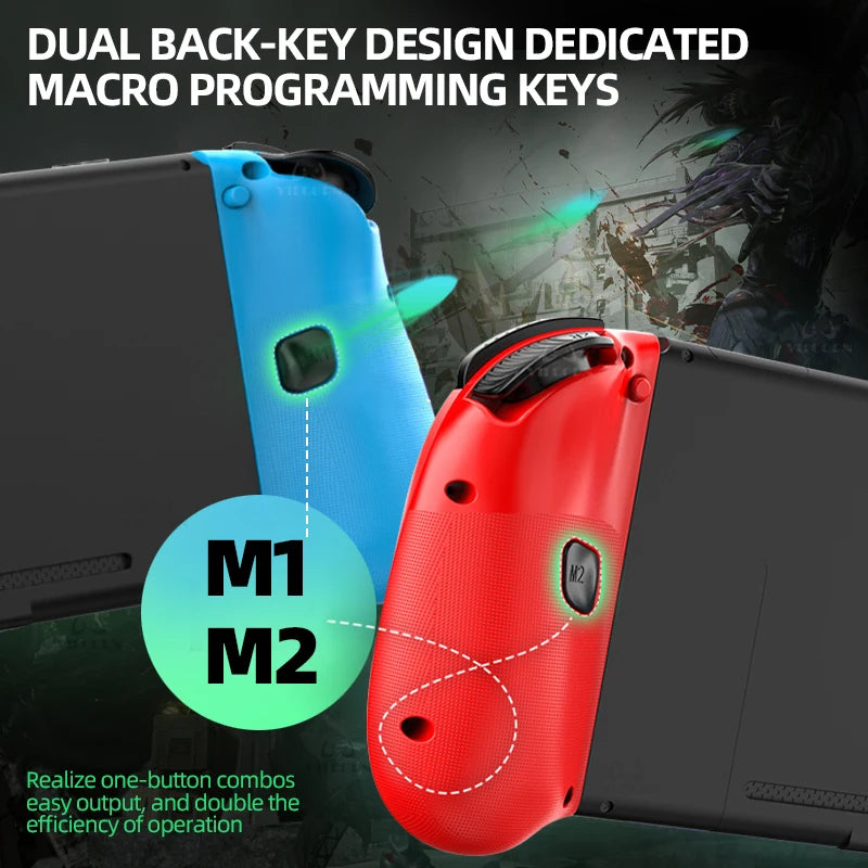 Wireless Hall Gamepad For Switch Oled Lite Joypad Hall Trigger Joystick Control with Programmable Turbo & Vibration