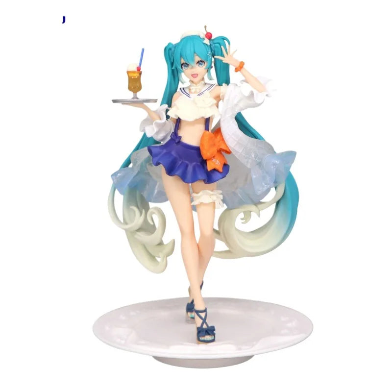 In Stock Genuine FuRyu Piapro Characters Hatsune Miku Exc∞d Creative Sweet Sweets Tropical Juice Ver Anime Cartoon Model Toys