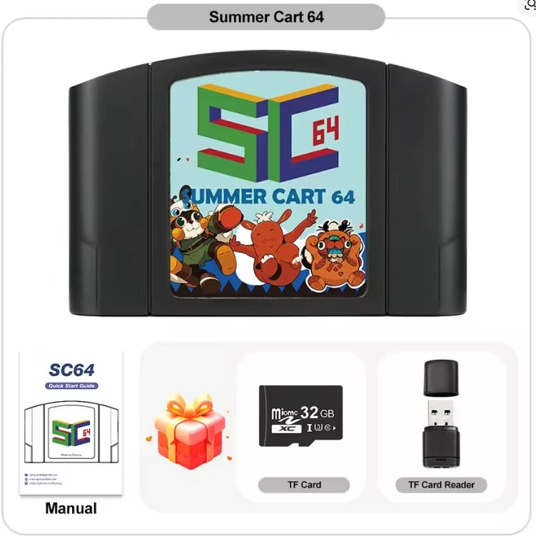 SummerCart64 Game Card For Nintendo 64 Game Cartridge For ED 64 Nintendo N64 Console