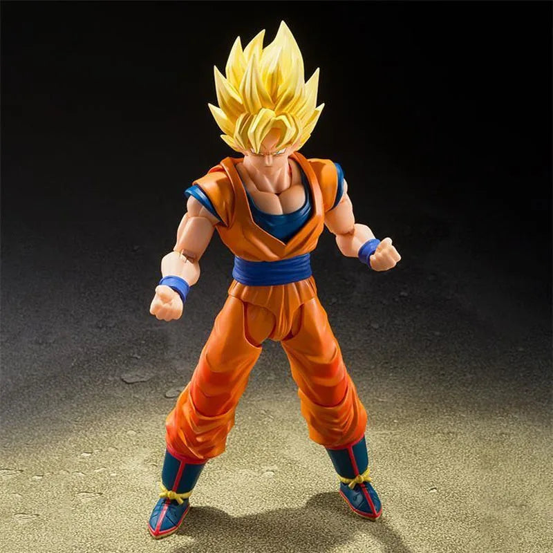 In Stock Genuine Bandai Dragon Ball Model Kit SHF Super Saiyan Son Goku The Games Begin Anime Action Figure Collection Model Toy