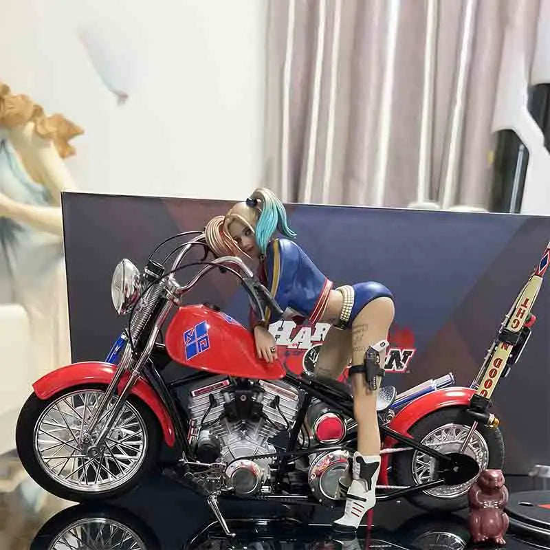 Genuine Principal Gu Dc Suicide Squad Harleen Quinzel Motorcycle Action Figure Model Ornaments Collectible