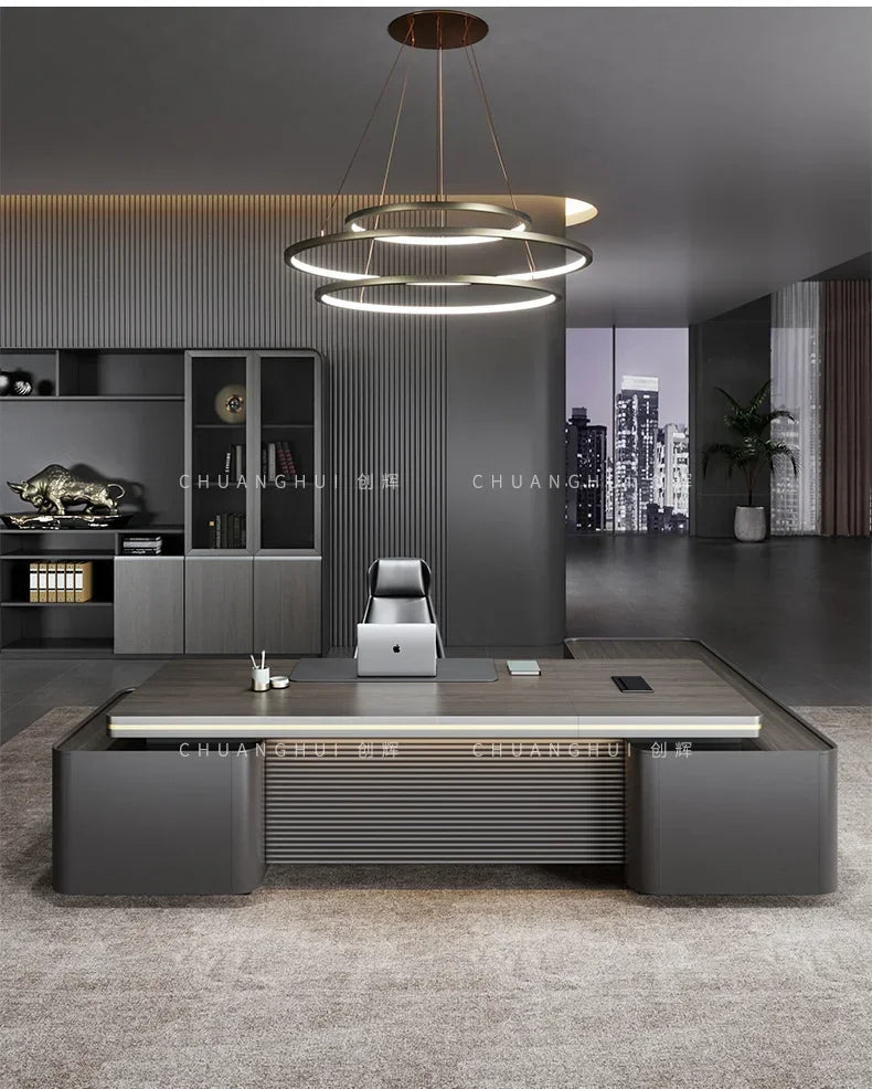 L Reception Office Table Adjustable Executive Work Pc Writing Desk Study Modern Mesa Escritorio Desk Accessories Furniture