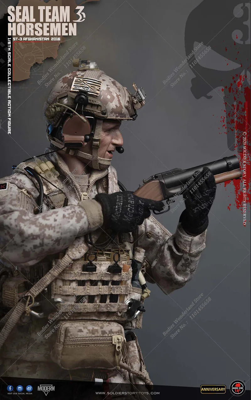 Orignal SS120 SoldierStory 1/6 Scale SEAL TEAM 3 HORSEMEN 12Inch Male Solider Action Figure Anniversary Special Edition