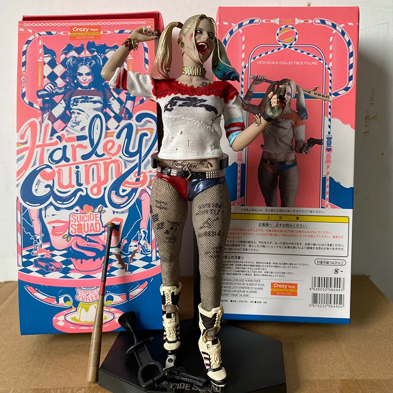 Crazy Toys Figure Quinn Joker Action Figure Team Of Prototyping Action Figure Model Toy 43cm 30cm Halloween Birthday Gifts