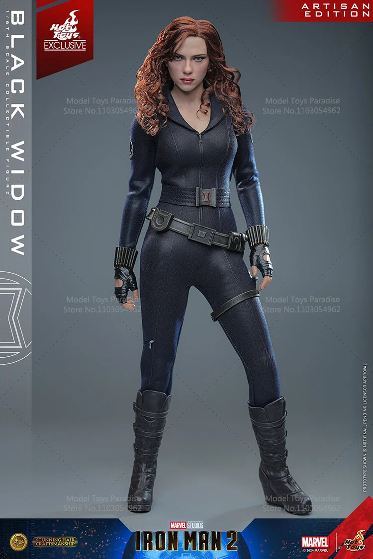 HOTTOYS HT MMS757AE 1/6 Collectible Toys Black Widow Hair Transplant Version Super Hero Soldier 12'' Action Figure Model Gifts