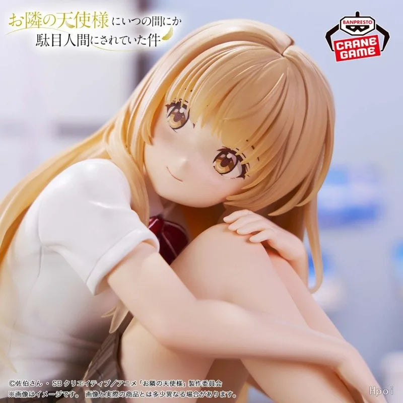 Original BANDAI The Angel Next Door Spoils Me Rotten Shiina Mahiru Hand Figure Model Anime Character Ornament Gift Collection