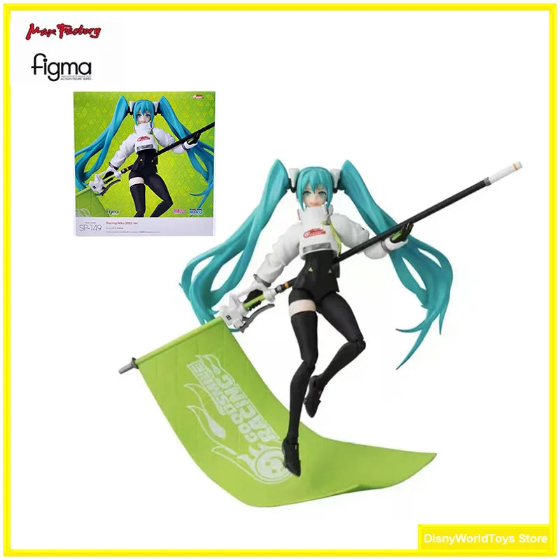 100% Original Figma SP 149 Hatsune Miku GT Project Racing Miku 2022 ver In Stock Anime Action Collection Figures Model Toys