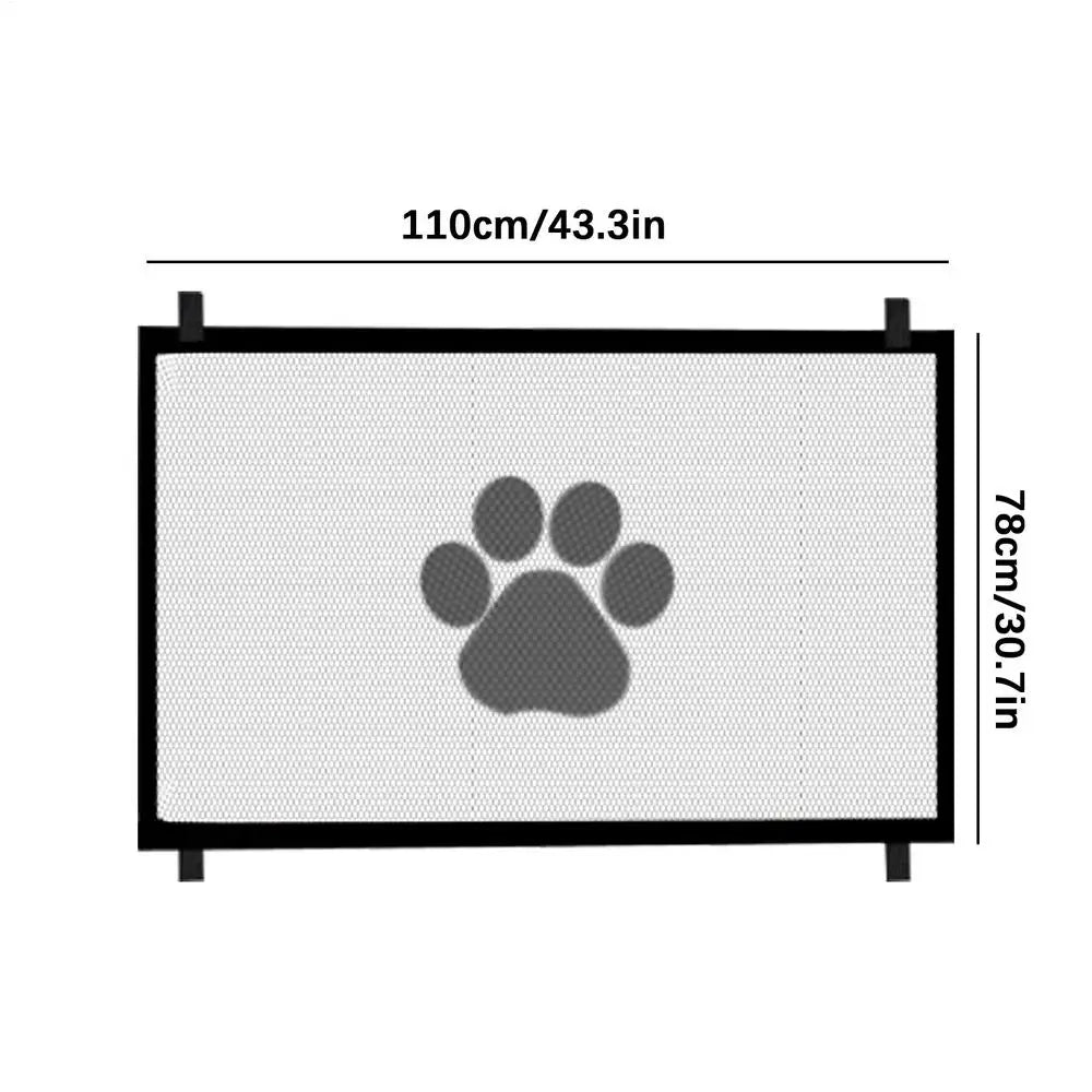 Expandable Safety Wide Pet Gate Folding Fence Net for The House Indoor Outdoor Stairs Barrier Doorway Halls Kitchen Easy Install